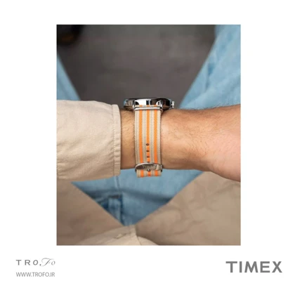 ساعت مچی عقربه ای زنانه و مردانه تایمکس (Timex) مدل TW2Y08900