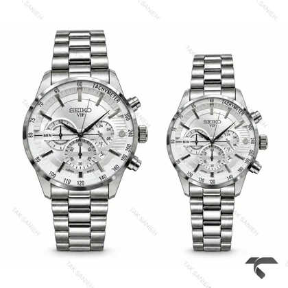 ساعت مچی ست سیکو رفرنس 31693 سه موتوره فول استیل Seiko-11464-S