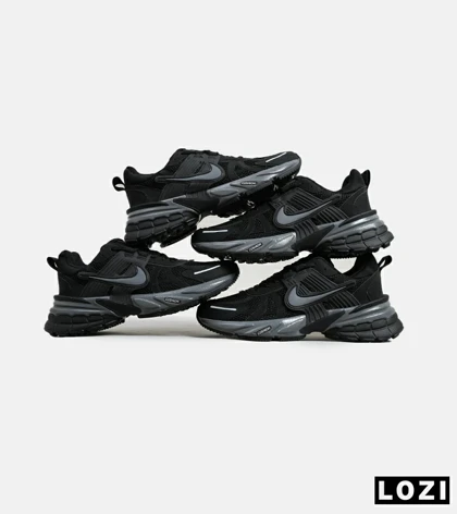 کفش کتانی مردانه و زنانه مشکی خاکستری Nike cushlon مدل 6210