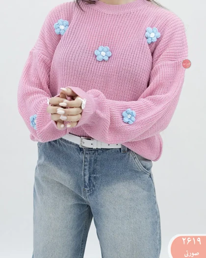 بلوزبافت گل 2619
