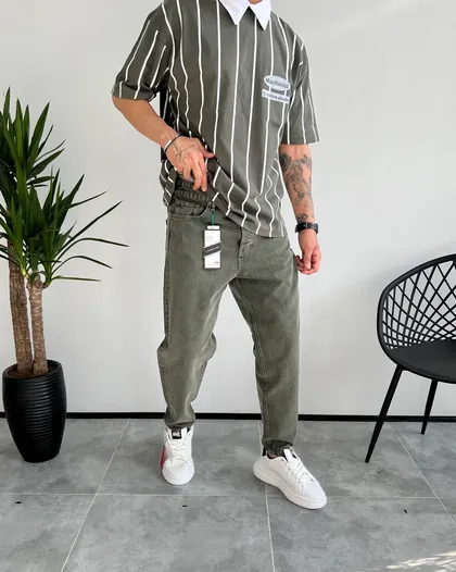 شلوار جین سبز LARDINI