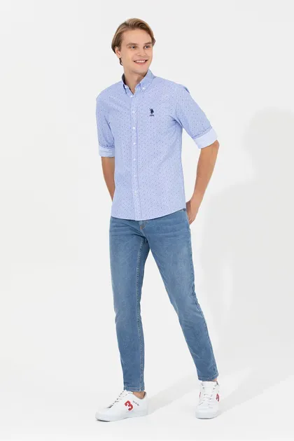 پیراهن مردانه آبی G081SZ004.000.1377623