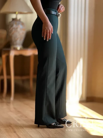 شلوار از بالا راسته کرپ قد 102