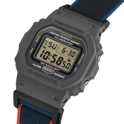 ساعت مچی کاسیو Casio G-SHOCK مدل DW-5600MNC-8A2DR بند پارچه ای