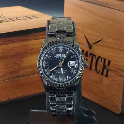 ساعت مچی زنانه رولکس دیت جاست Datejust با موتور کوارتز ژاپن و قفل پروانه ای کد 6