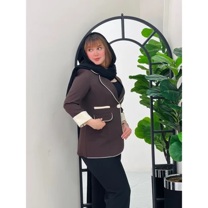 کت زنانه آستر دار مدل درسا