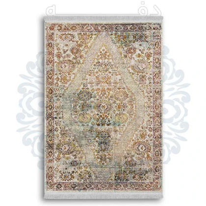 فرشینه از جنس پارچه هازان مخمل ترک طرح گلیم برند دفه کد DDGG 135