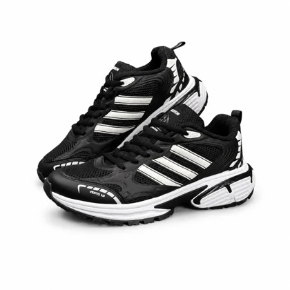 کفش کتانی مردانه مدل آدیداس مشکی سفید adidas
