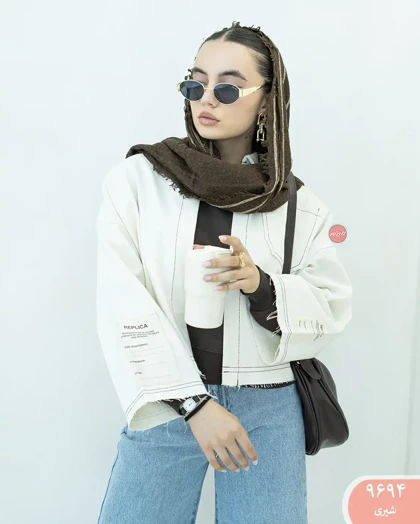 کت جین آستین مارک 9694