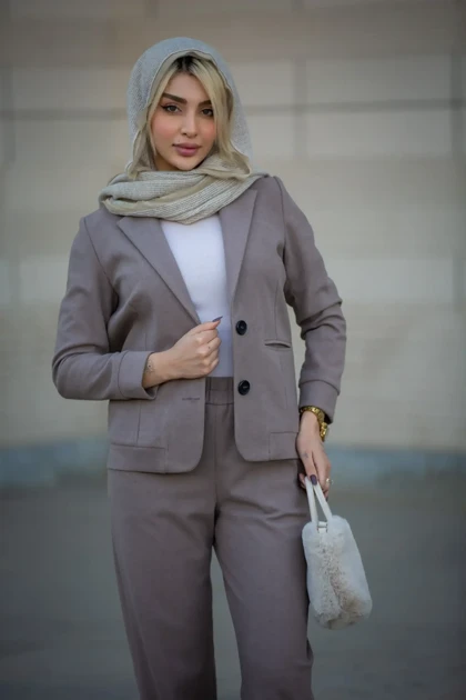 کت زنانه یقه E اسپرت لامر