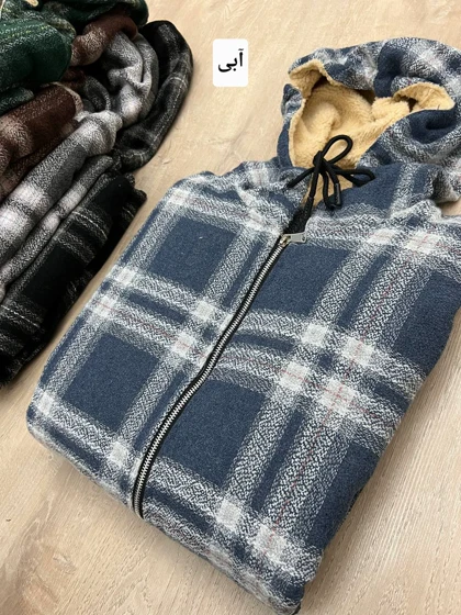 سویشرت چهارخونه کلاهدار 6103