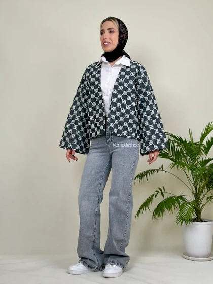 کت جین زنانه گلدوزی شده مدل تانیا