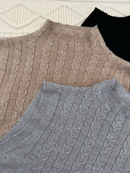 تاپ بافت گپ یقه ایستاده کد 4218