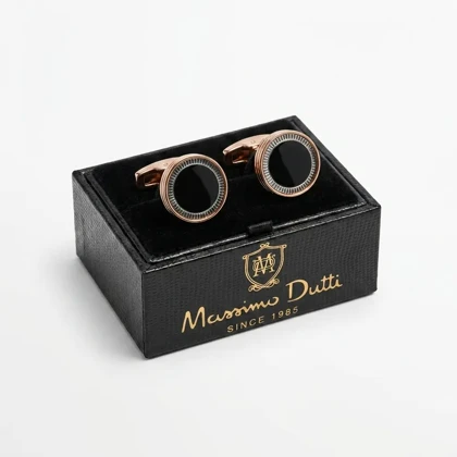 دکمه سردست لاکچری طرح چشم ماهی برند Massimo Dutti