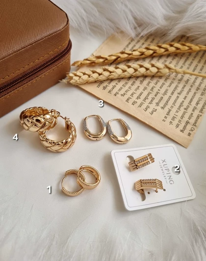 گوشواره طرح طلا ژوپینگ G39