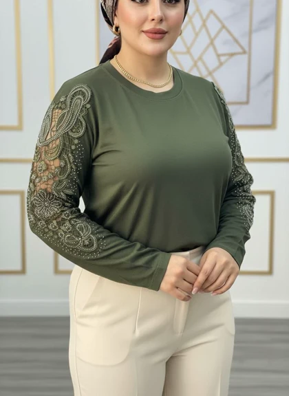 شومیز گیپوردار مدل سوگل کد 50271