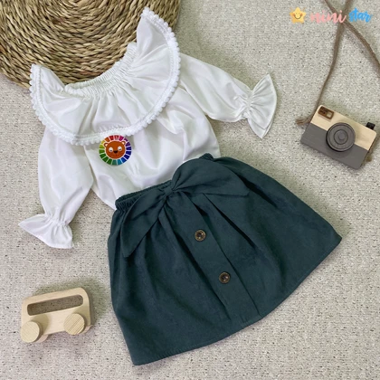 شومیز دامن دخترانه بوگاتی 2 تا 4 سال