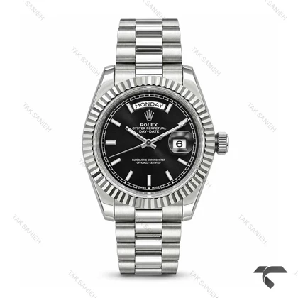 ساعت رولکس دی دیت مردانه استیل صفحه مشکی Rolex-11429-G