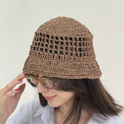 کلاه زنانه رافیا مدل بافت