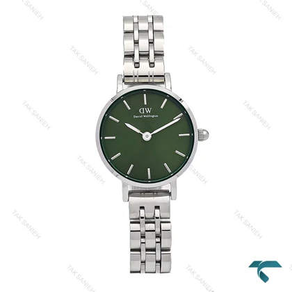 ساعت دنیل ولینگتون زنانه استیل صفحه سبز مینی DW-6310-L