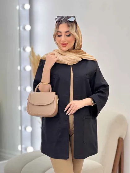 مانتو چهار جیب مغزی دوزی