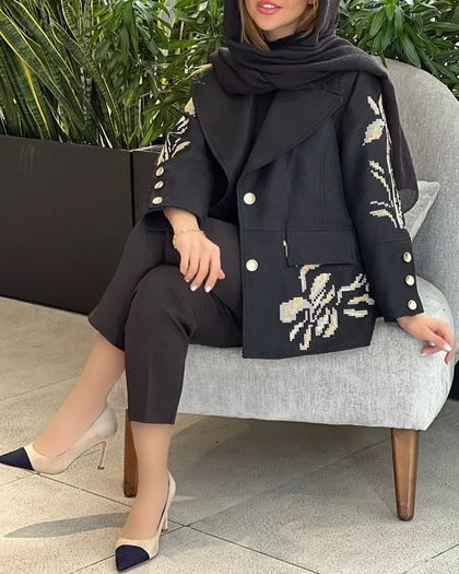 کت اسپرت گلدوزی