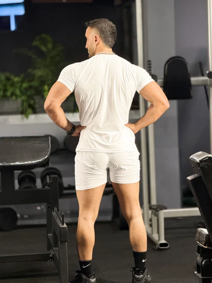 ست تیشرت و شلوارک NIKE سفید