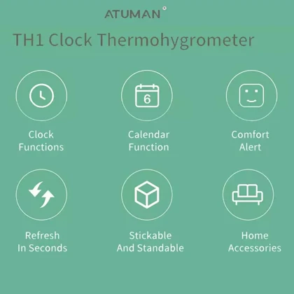 دماسنج و رطوبت‌سنج دوکا آتومان Atuman TH1
