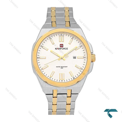 ساعت مردانه نیوی فورس NF9226 دورنگ طلایی NaviForce-6999-G