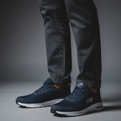 کفش ورزشی مردانه اسکچرز مدل Quantum -سرمه ای