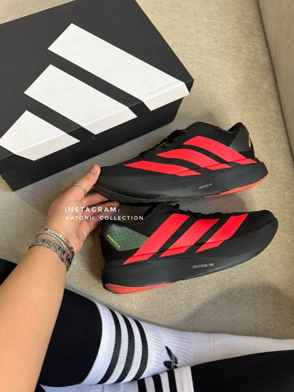 کتانی آدیداس آدیزیرو اوو اس ال رانینگ مشکی نارنجی Adidas Adizero Evo SL Running Black and Orange کیفیت اورجینال