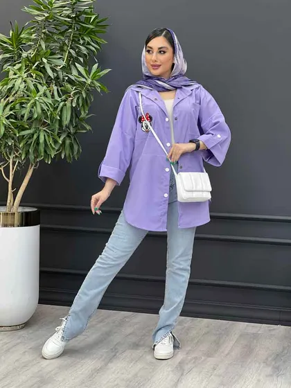 مانتو داکرون دوخت دار میکی موس
