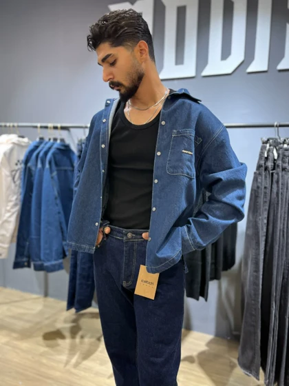 پیراهن کت جین سرمه ای / برند کچ Catch ترکیه