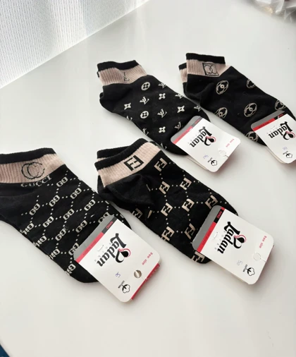 جوراب زنانه ساق کوتاه مشکی برند 845