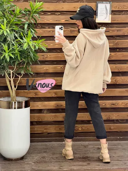 هودی کلاهدار ساده