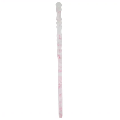 کانزاشی مو زنانه رزینی مرمری صورتی مدل لونا مینیمال لوکس