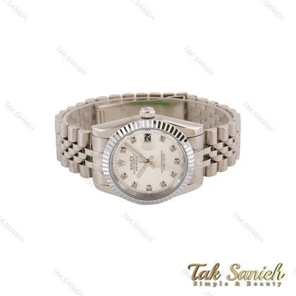 ساعت رولکس مردانه دیت جاست تمام سیلور Rolex-4952-G