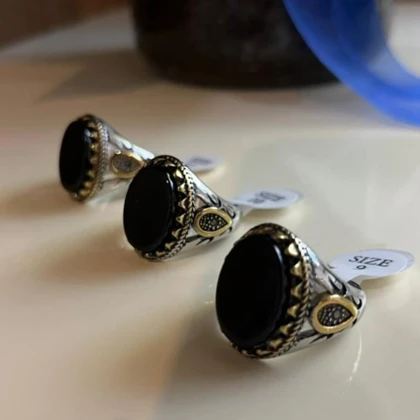 انگشتر استیل رنگ ثابت مردانه کد tw10035