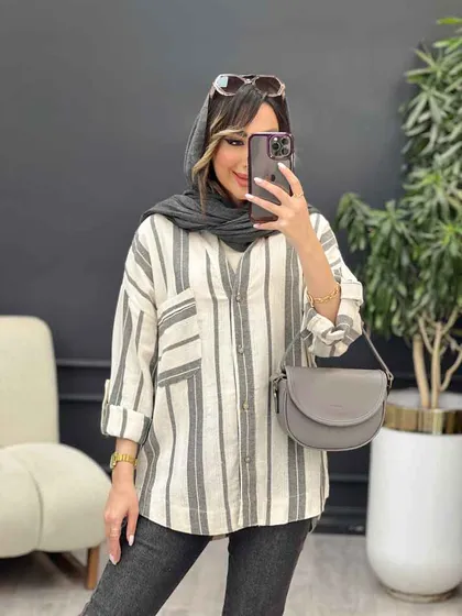 مانتو راه راه نیوشا
