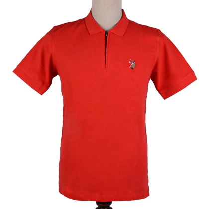 پولوشرت ساده نیم‌زیپ مردانه