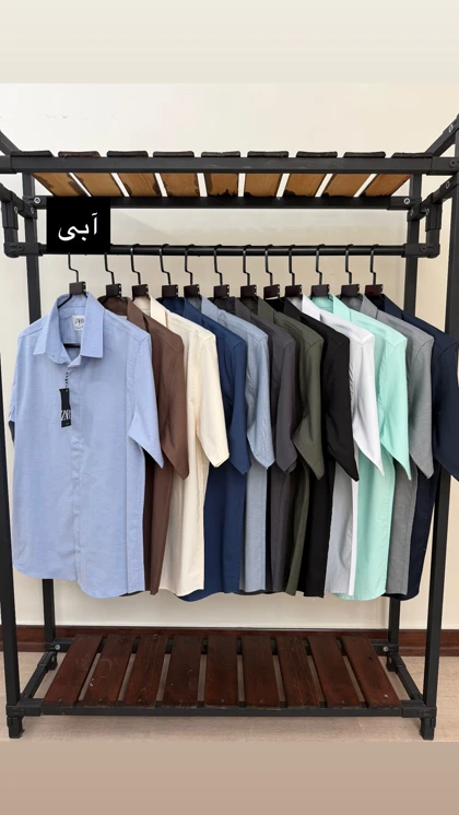 پیراهن آستین کوتاه ساده قابپک مخفی 2655