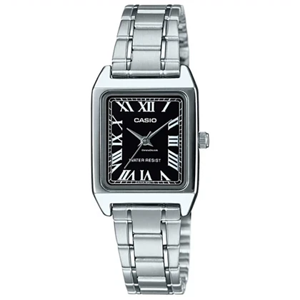 ساعت مچی زنانه کاسیو Casio مدل LTP-V007D-1BUDF با بند استیل و صفحه مشکی
