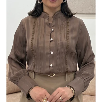 شومیز نیلا راه راه