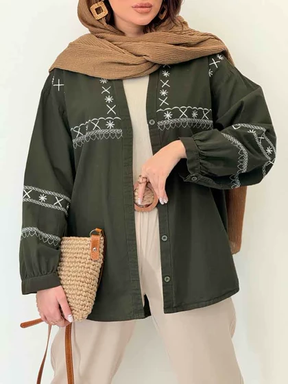 شومیز گلدوزی آدلیا