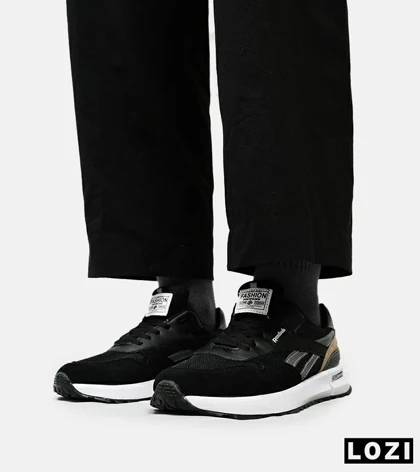 کفش کتانی مشکی طوسی REEBOK Unphased Pro
