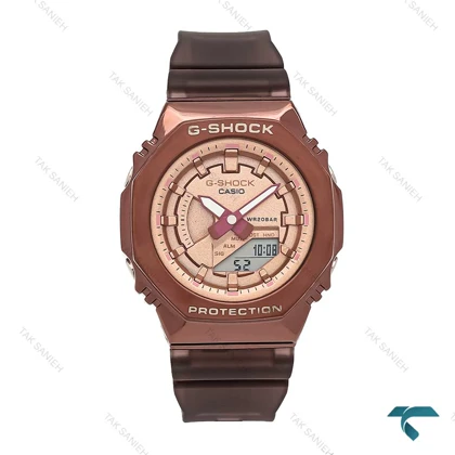ساعت جی شاک GM-S2100 زنانه قهوه ای صفحه رزگلد G-shock-6379-L