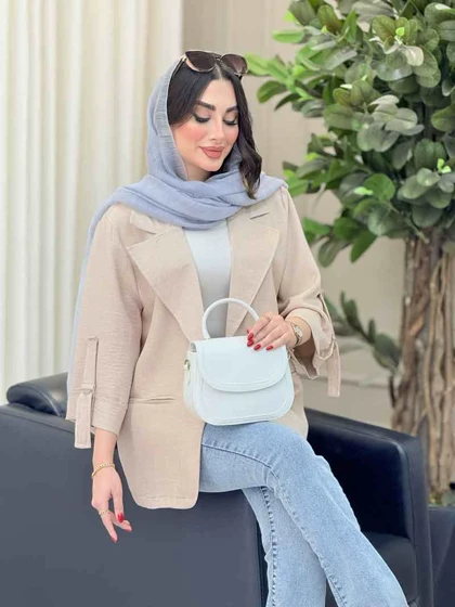 مانتو آستین سگک دلنیا