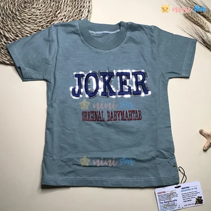 تیشرت شلوارک جین پسرانه joker سبز