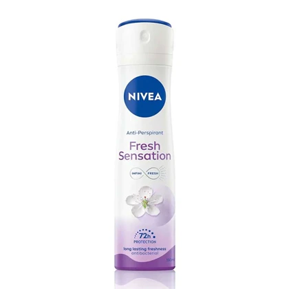 اسپری دئودورانت ضد تعریق زنانه نیوآ مدل Fresh Sensation حجم 150 میل