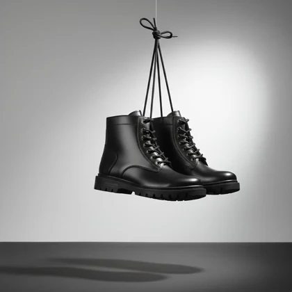 نیم بوت مردانه زیپی مدل Bershka -مشکی ویژه